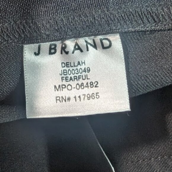 J Brand | Dellah High Rise Black Denim Legging In Fearful - Picture 13 of 15